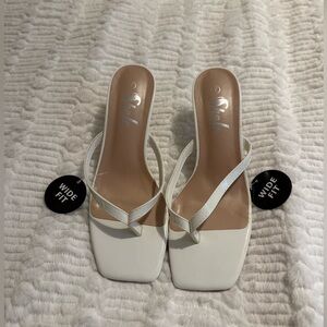 SHEIN Women's Wide Fit Kitten Heel Sandals